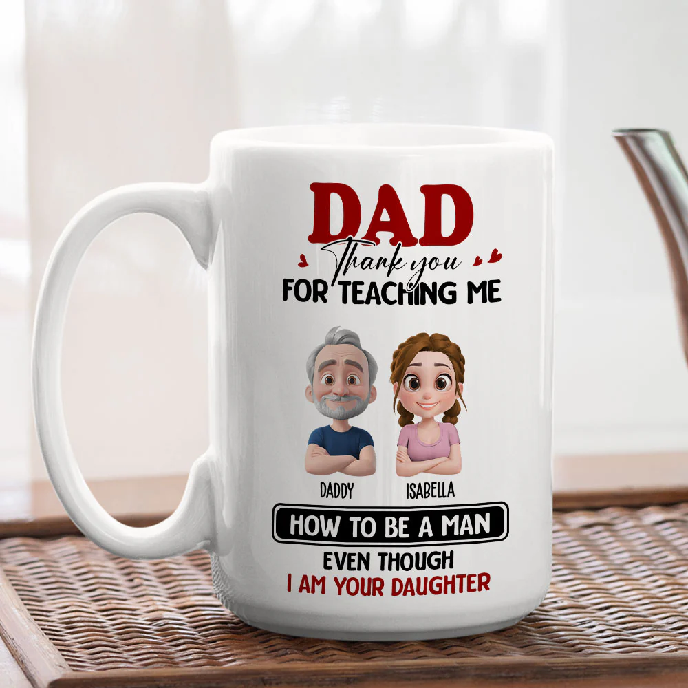You Taught Me To Lead - Personalized Custom Coffee Mug - Image 4