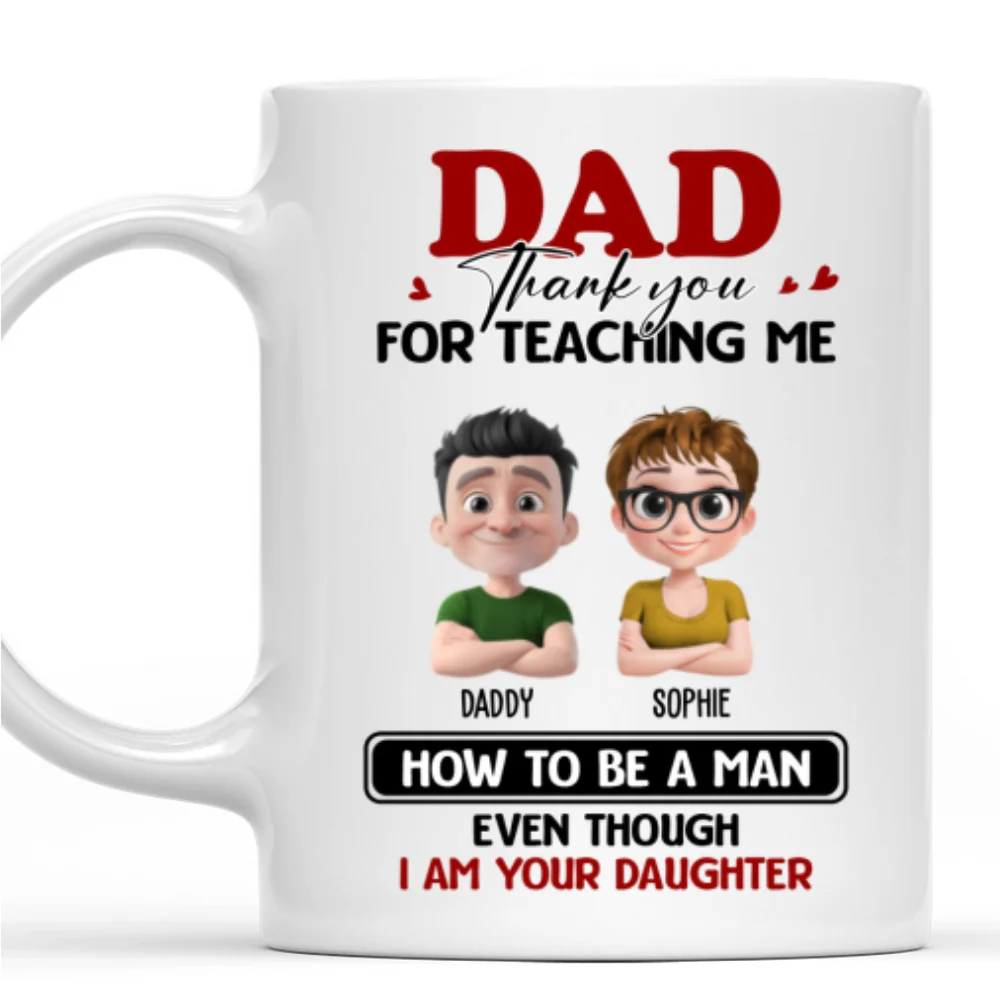 You Taught Me To Lead - Personalized Custom Coffee Mug - Image 7