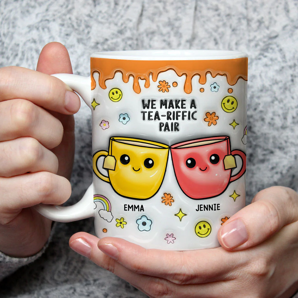 You will Always Be My Best-Tea  - Personalized Custom 3D Inflated Effect Mug - Image 3