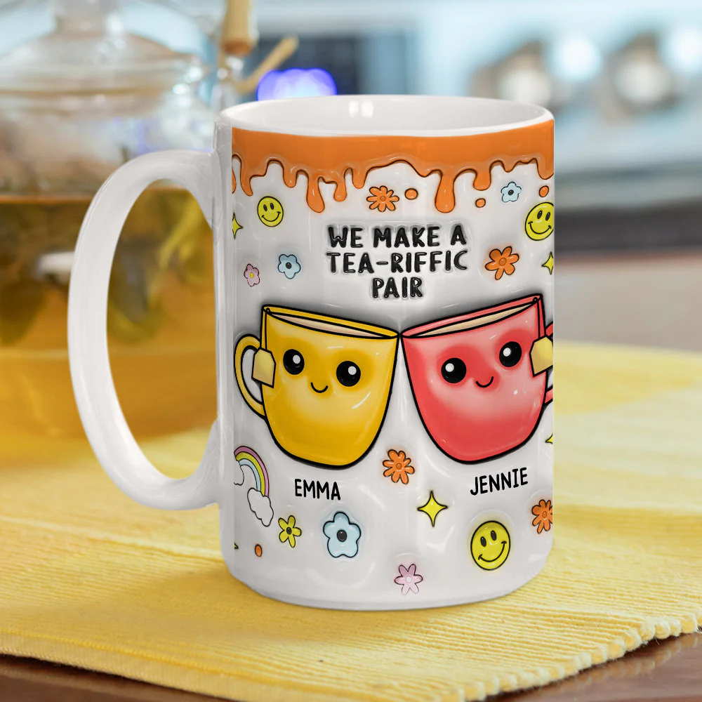 You will Always Be My Best-Tea  - Personalized Custom 3D Inflated Effect Mug - Image 6