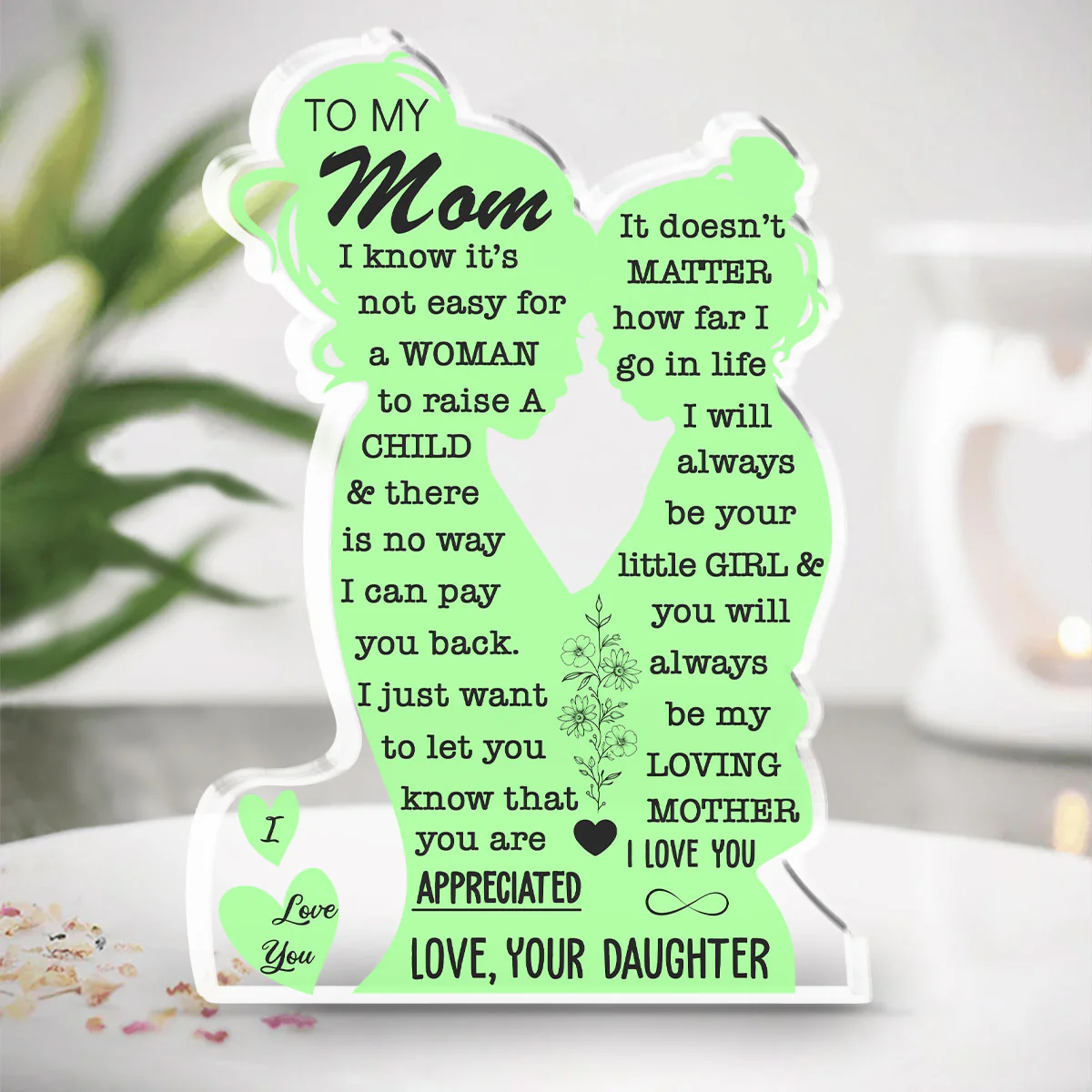 You Will Always Be My Loving Mother - Personalized Custom Acrylic Plaque - Image 4