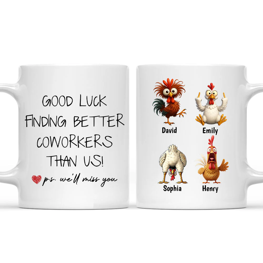 You Will Miss Us - Personalized Custom Coffee Mug