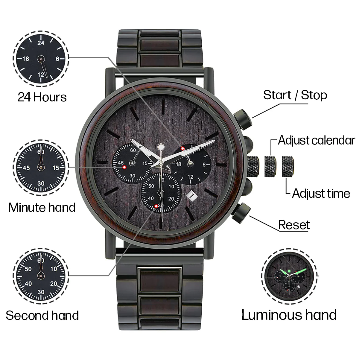 You Will Never Lose - Personalized Engraved Wooden Watches GQ026 - Image 6