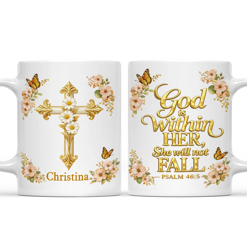 You Will Not Fall - Personalized Custom Coffee Mug