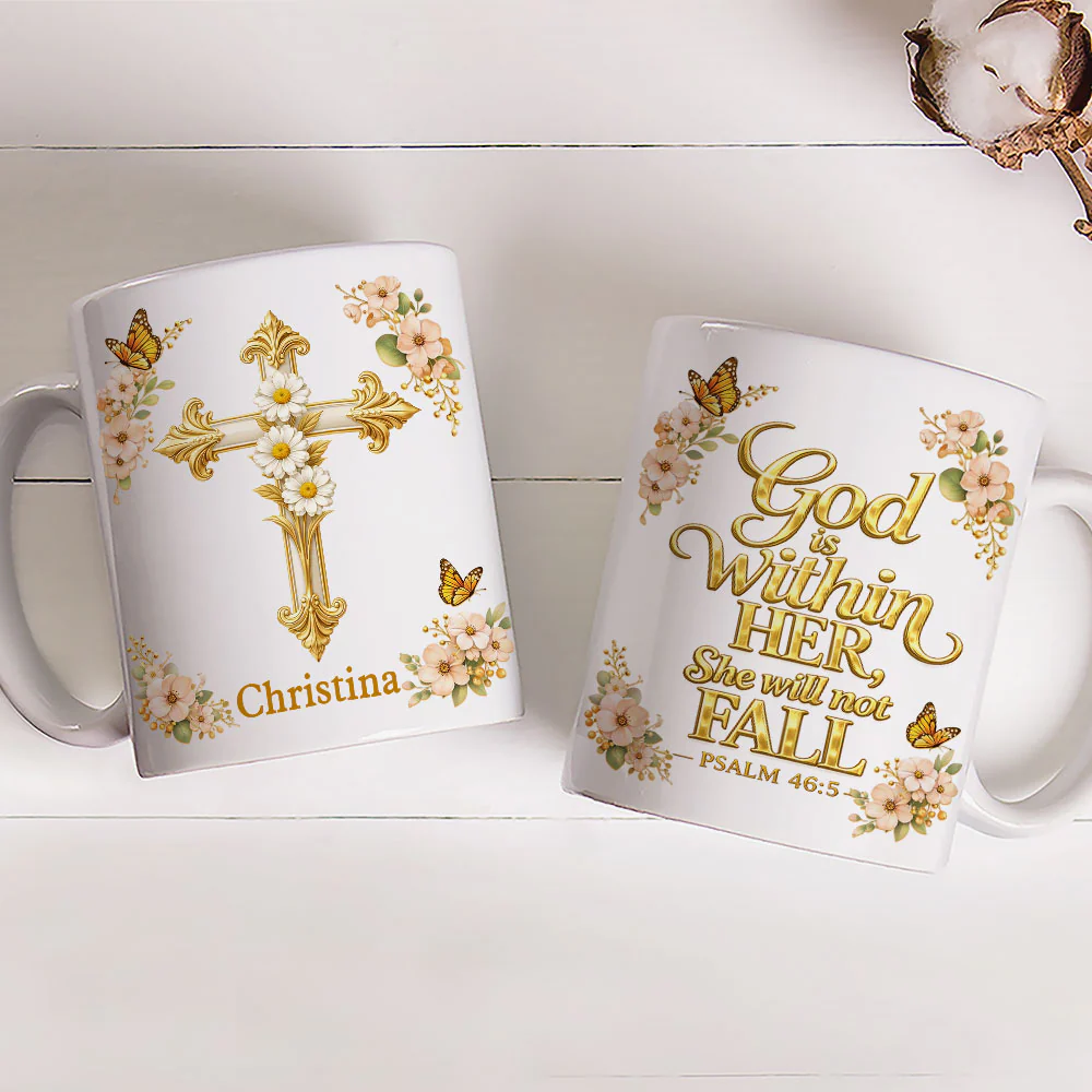 You Will Not Fall - Personalized Custom Coffee Mug - Image 2