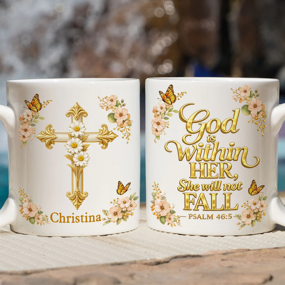 You Will Not Fall - Personalized Custom Coffee Mug - Image 3