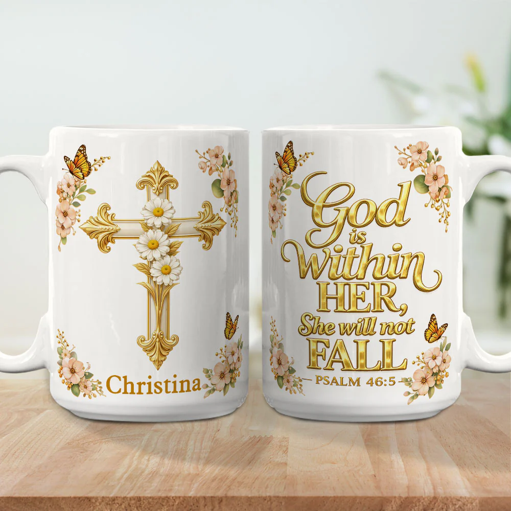 You Will Not Fall - Personalized Custom Coffee Mug - Image 5