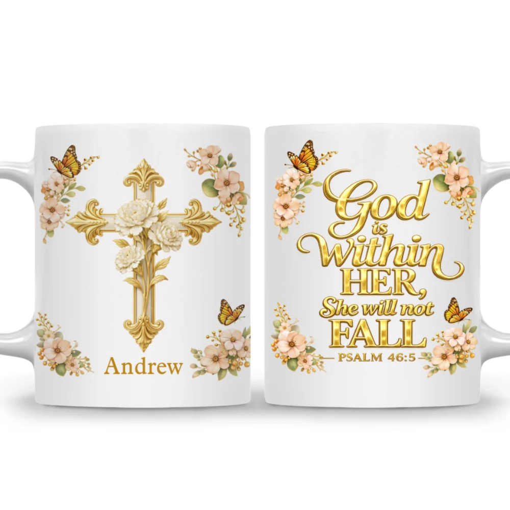 You Will Not Fall - Personalized Custom Coffee Mug - Image 7