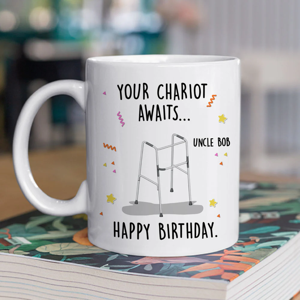 Your Chariot Awaits - Personalized Custom Coffee Mug - Image 2
