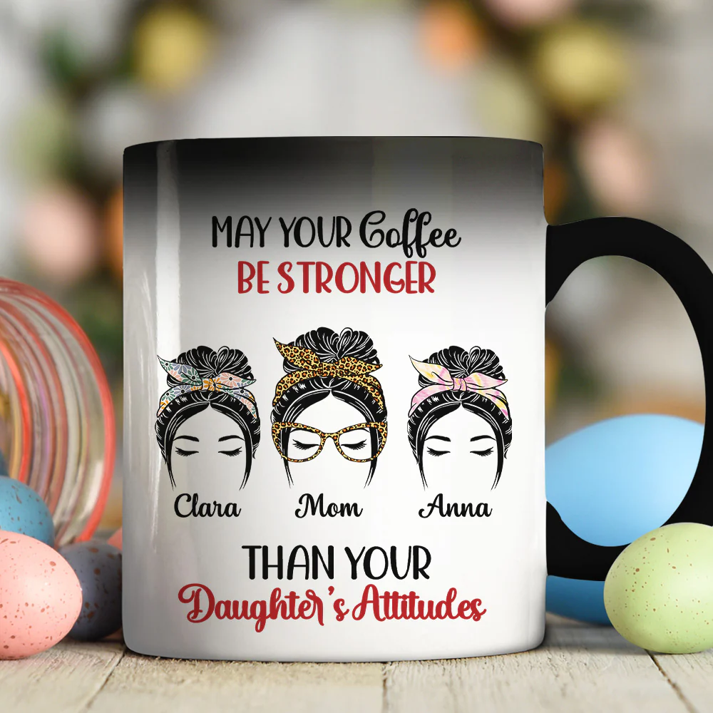Your Coffee Stronger - Personalized Custom Color Changing Mug - Image 4