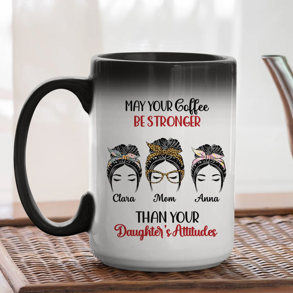Your Coffee Stronger - Personalized Custom Color Changing Mug - Image 5