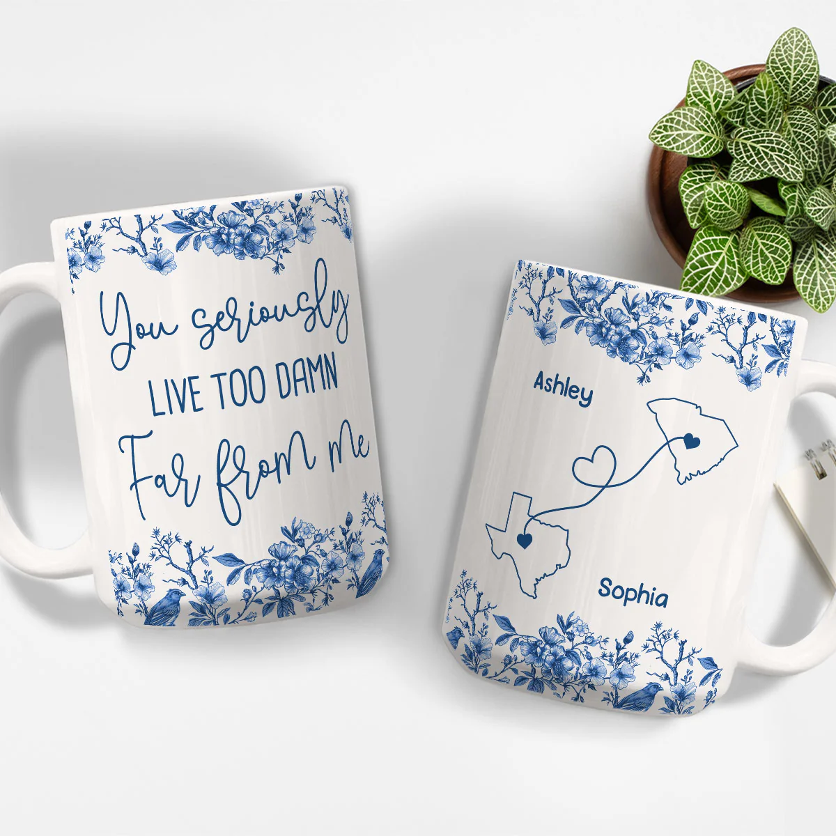 Your Distance Hurts My Soul- Personalized Custom Coffee Mug - Image 2