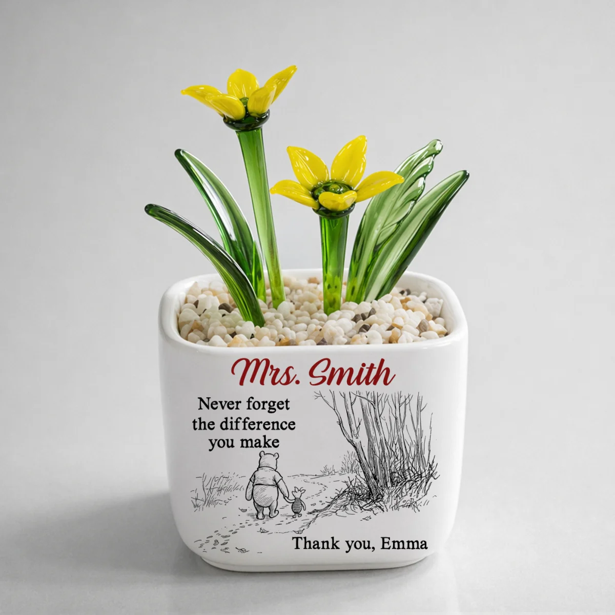 Your Kindness Inspires Growth - Personalized Custom Glass Birth Month Flower - Image 10