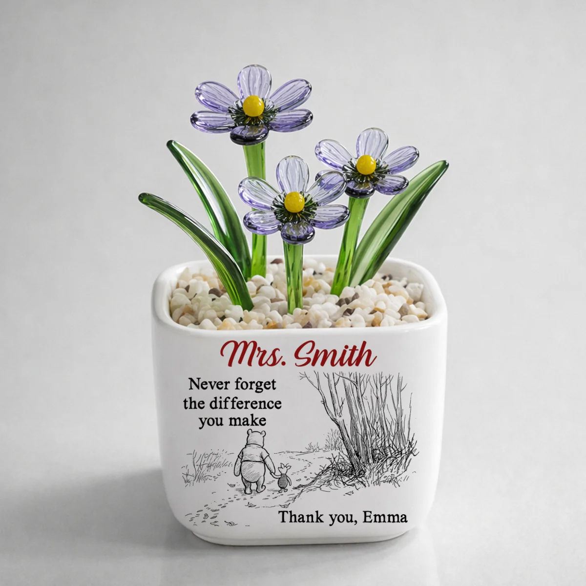 Your Kindness Inspires Growth - Personalized Custom Glass Birth Month Flower - Image 11