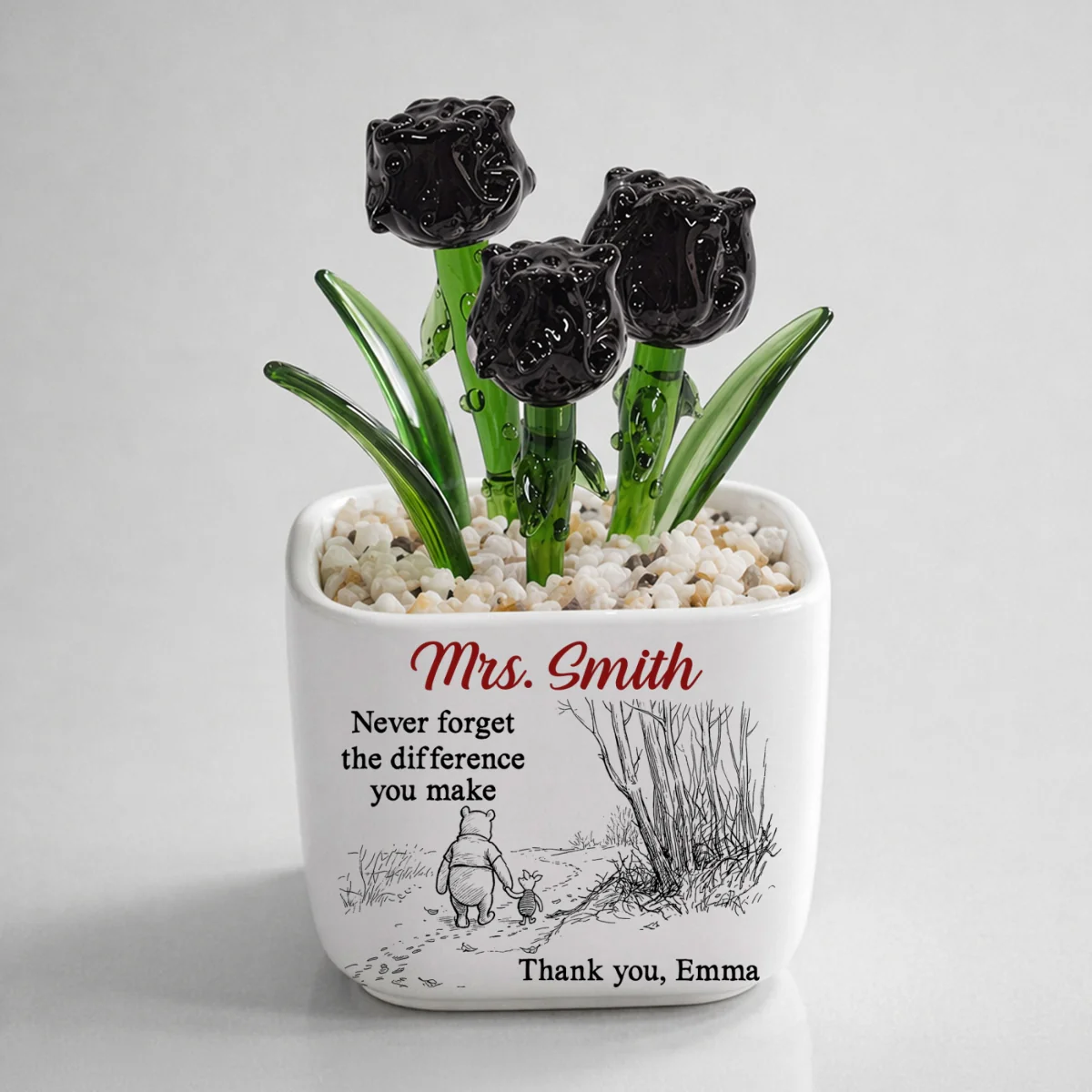 Your Kindness Inspires Growth - Personalized Custom Glass Birth Month Flower - Image 13