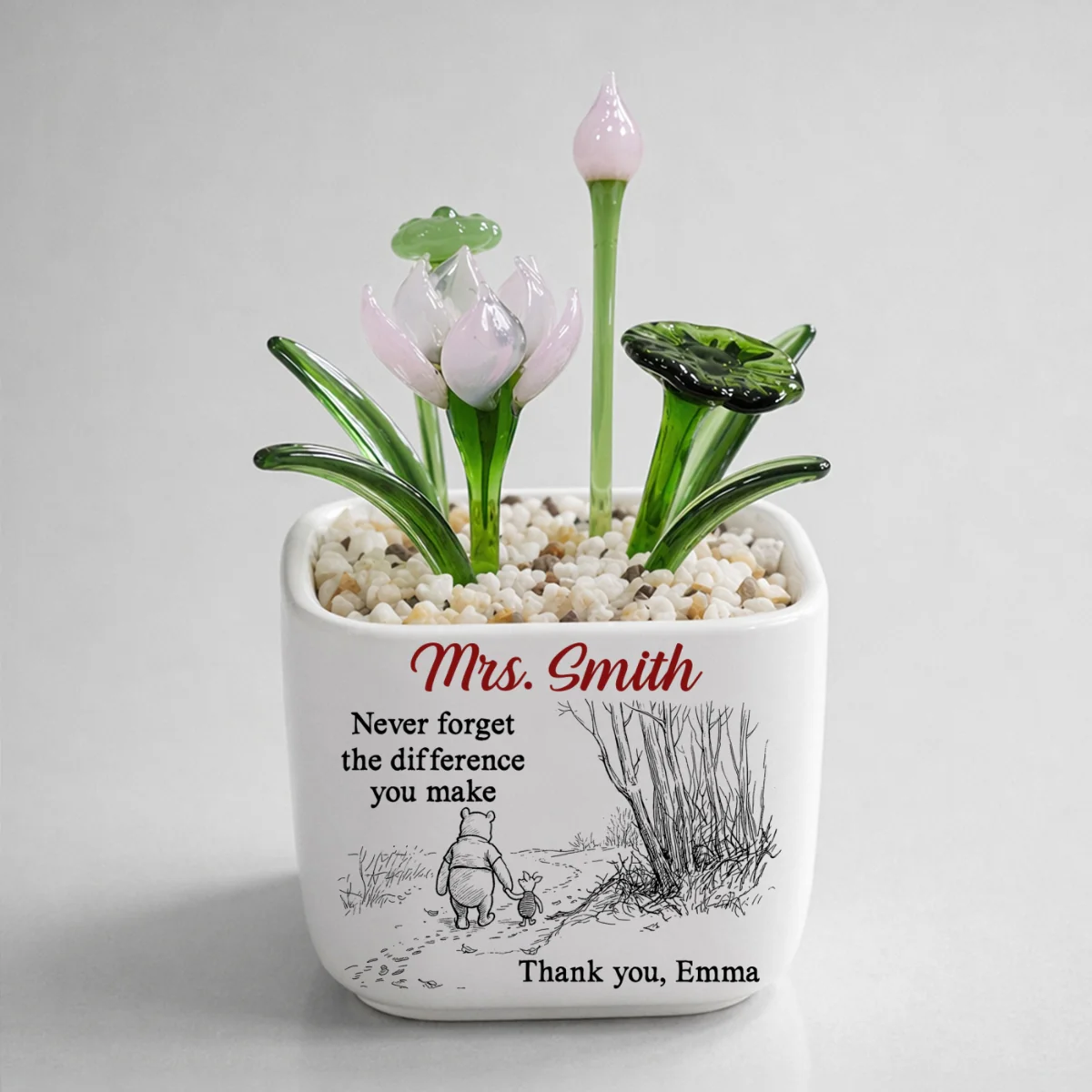 Your Kindness Inspires Growth - Personalized Custom Glass Birth Month Flower - Image 14