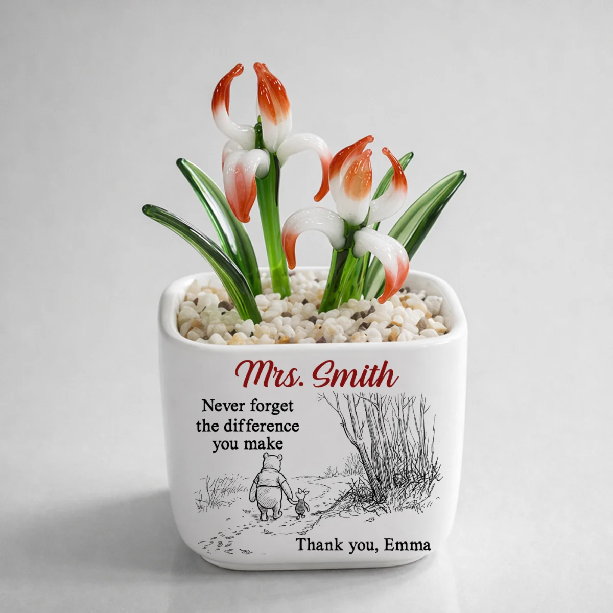 Your Kindness Inspires Growth - Personalized Custom Glass Birth Month Flower - Image 15