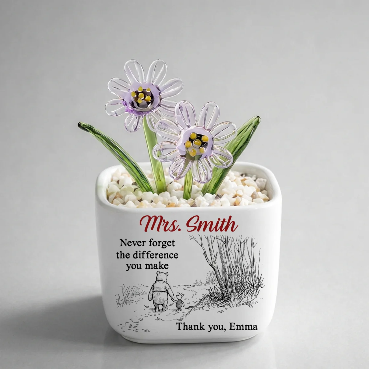 Your Kindness Inspires Growth - Personalized Custom Glass Birth Month Flower - Image 16