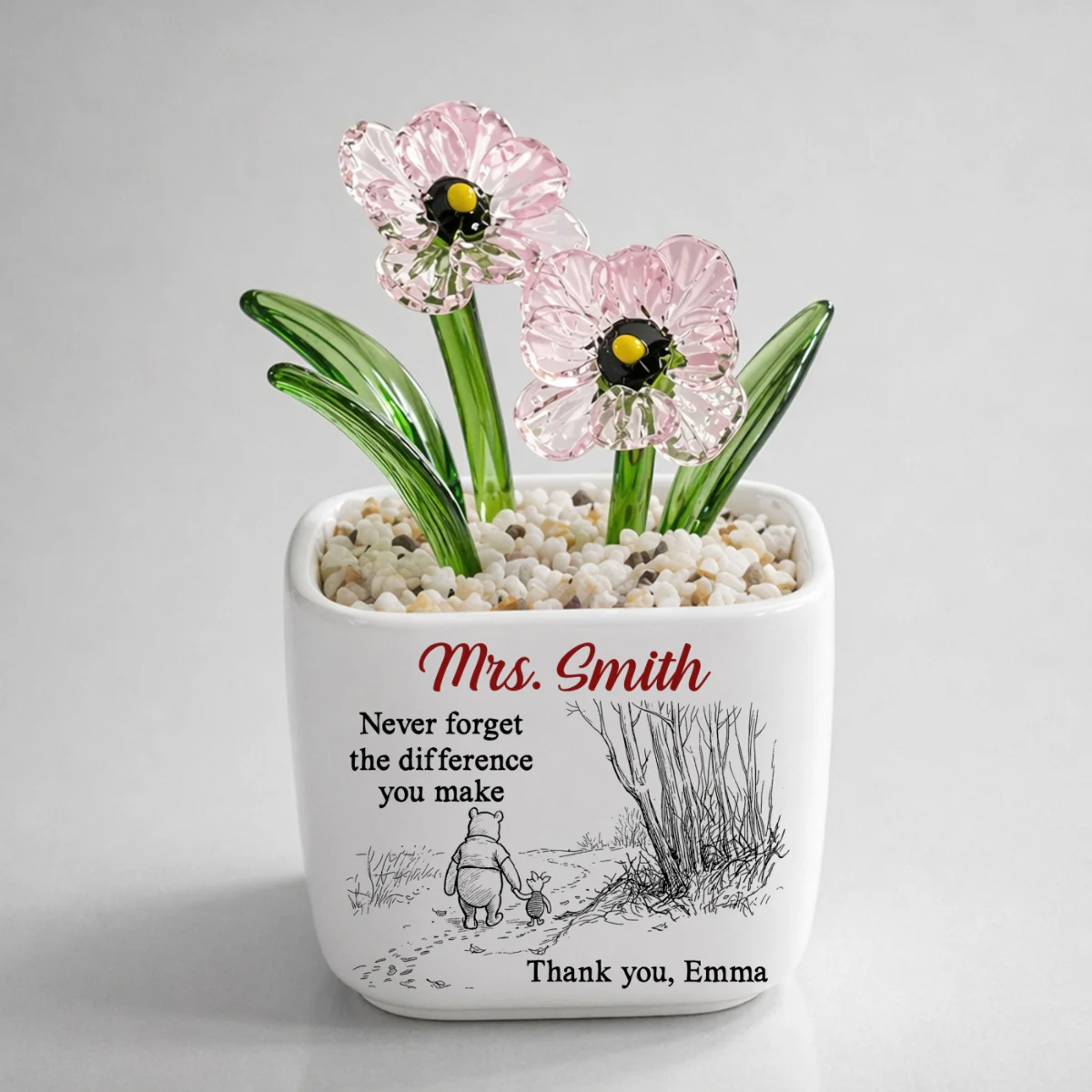 Your Kindness Inspires Growth - Personalized Custom Glass Birth Month Flower - Image 17