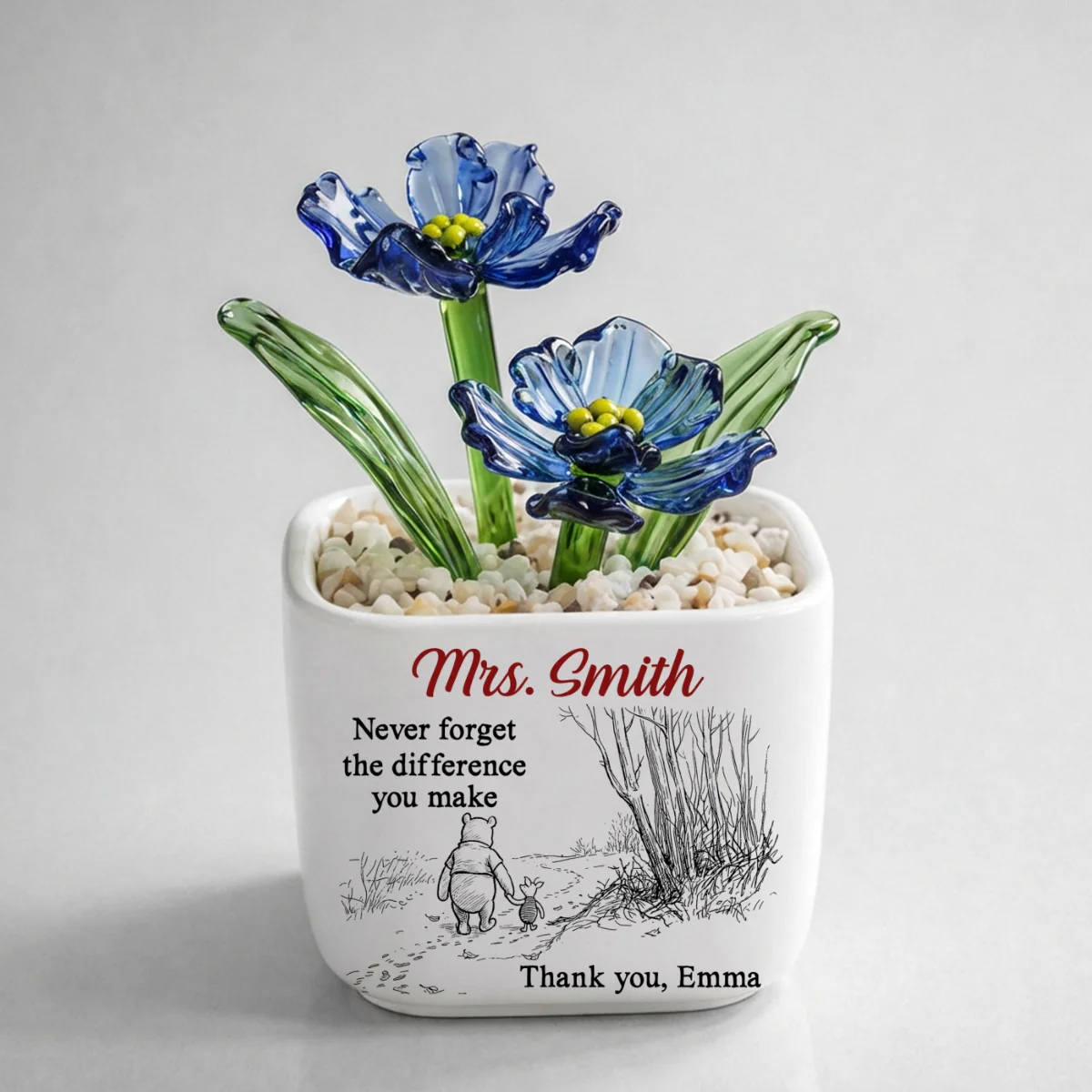 Your Kindness Inspires Growth - Personalized Custom Glass Birth Month Flower - Image 18