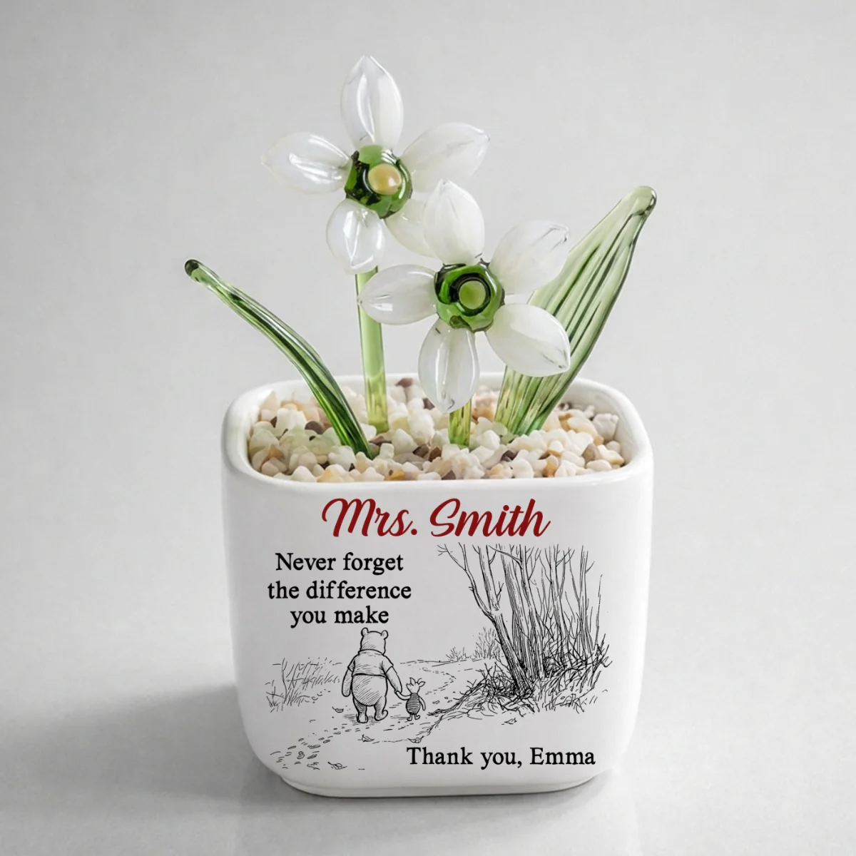 Your Kindness Inspires Growth - Personalized Custom Glass Birth Month Flower - Image 19