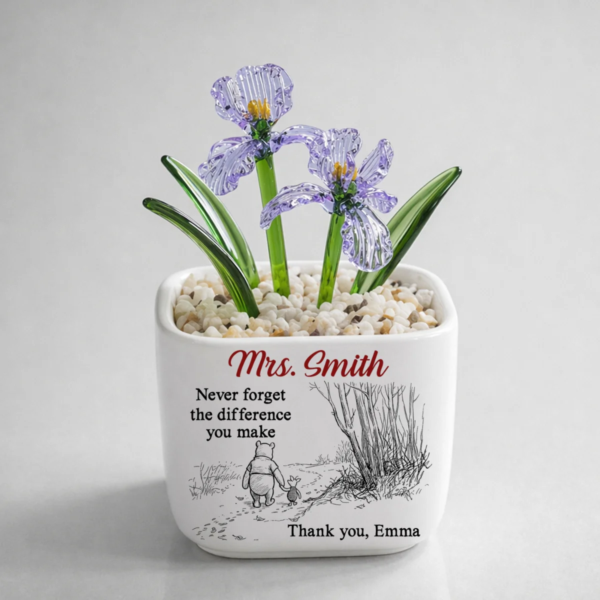 Your Kindness Inspires Growth - Personalized Custom Glass Birth Month Flower - Image 9