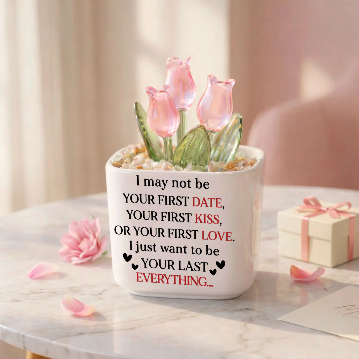 Your Last Everything - Personalized Custom Glass Everlasting Tulips - Image 7