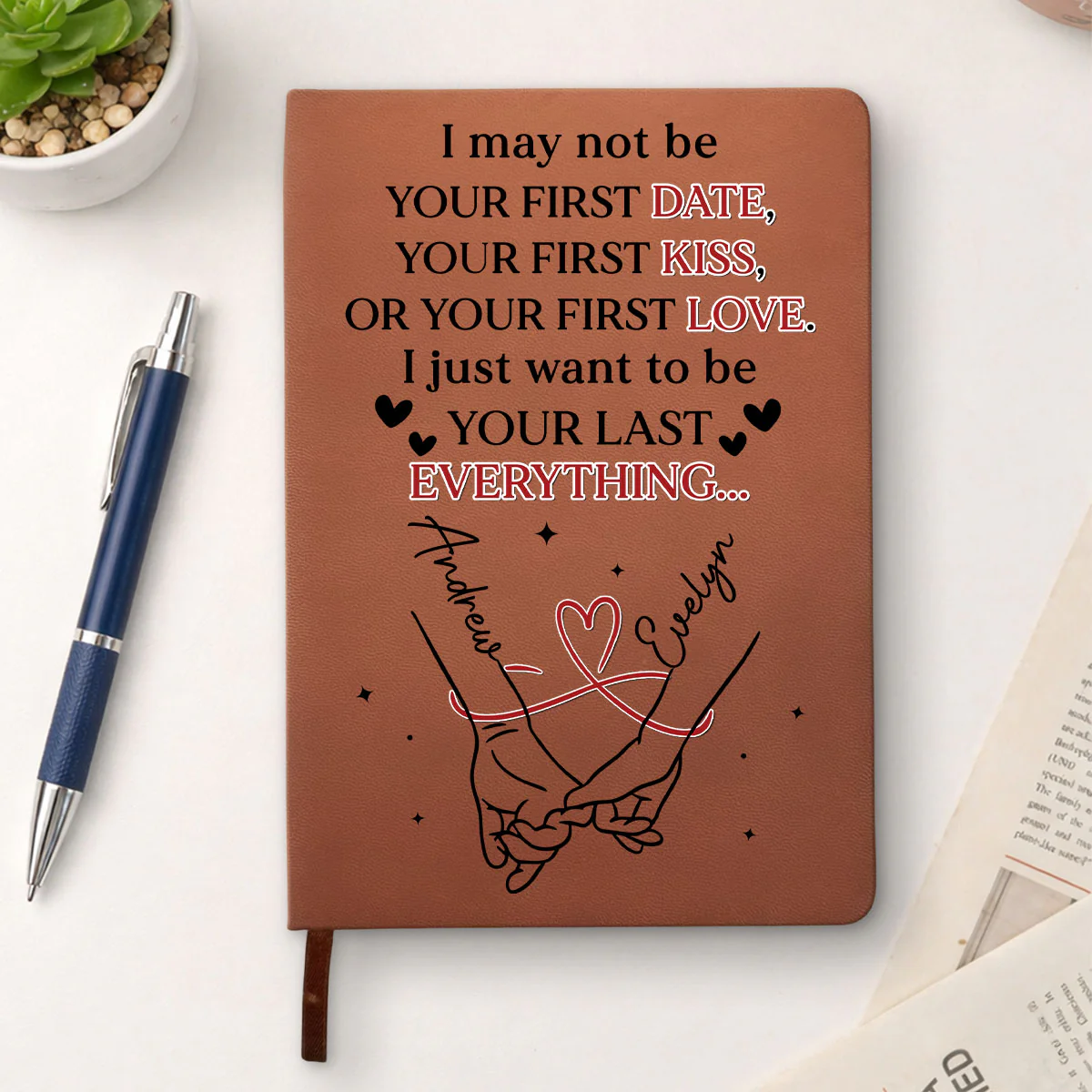 Your Last Everything - Personalized Custom Leather Journal - Image 2