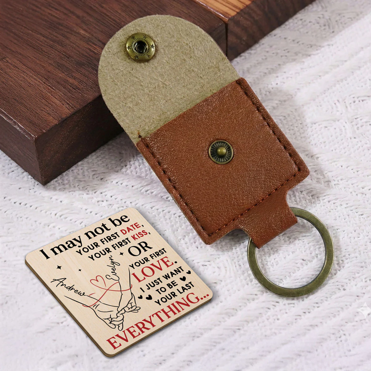 Your Last Everything - Personalized Custom Wooden Pocket Hug - Image 2