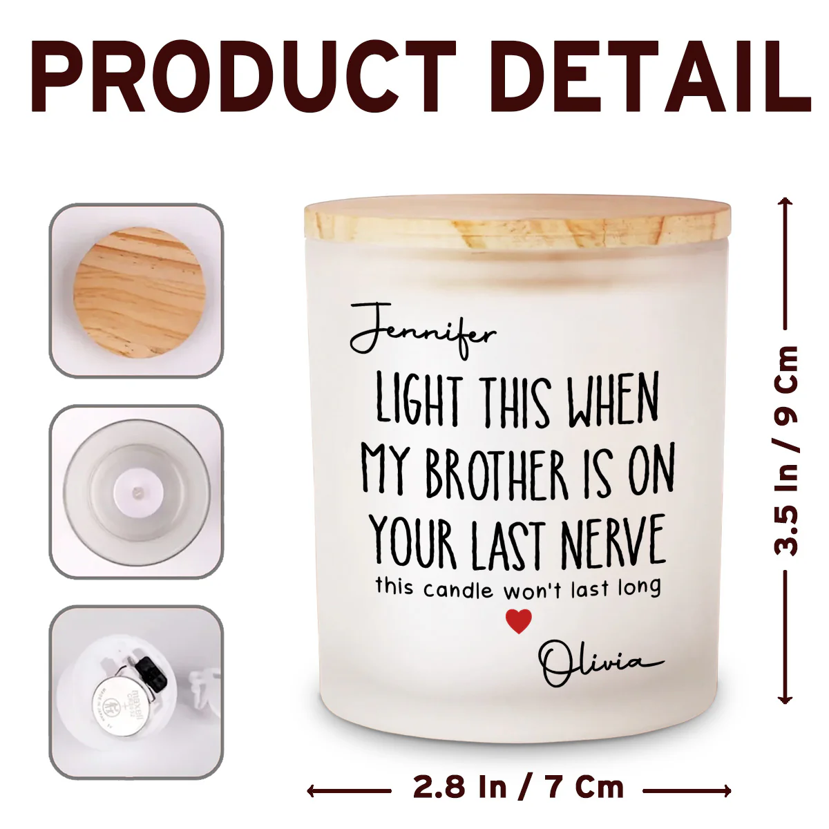 Your Last Nerve - Personalized Custom Glass Jar With LED Candle - Image 6