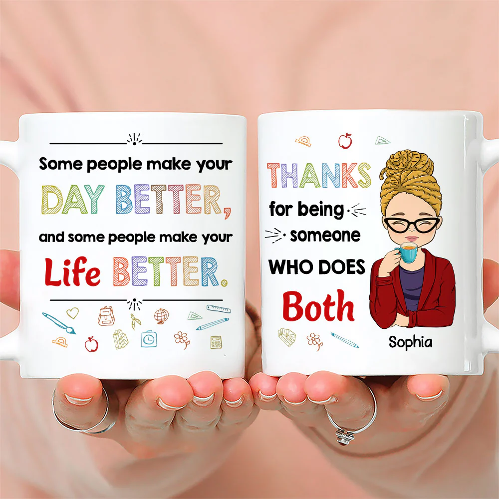 Your Lessons Shape Futures - Personalized Custom Coffee Mug - Image 3