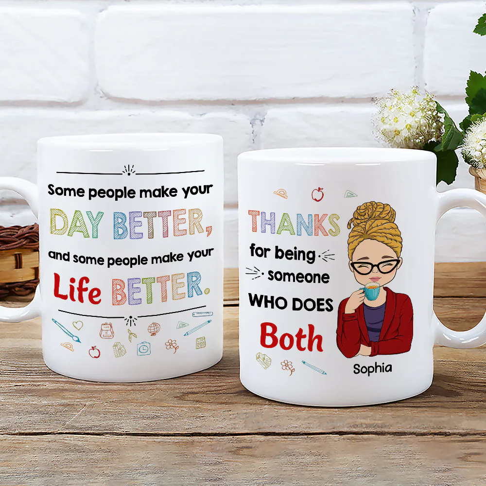 Your Lessons Shape Futures - Personalized Custom Coffee Mug - Image 4