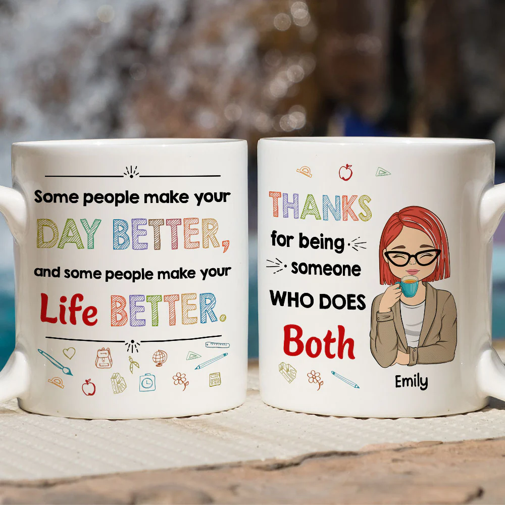 Your Lessons Shape Futures - Personalized Custom Coffee Mug - Image 6