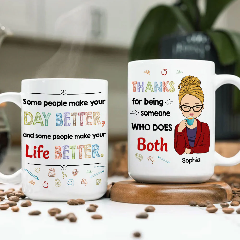Your Lessons Shape Futures - Personalized Custom Coffee Mug - Image 7