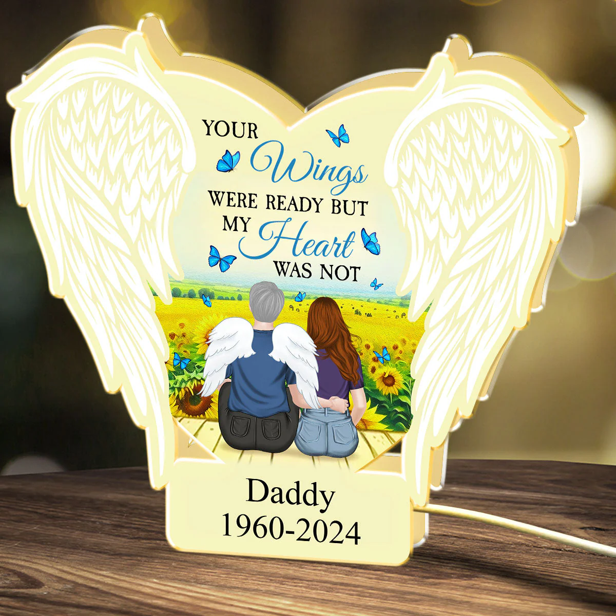 Your Light Will Always Shine In My Heart - Personalized Light Box - Image 4