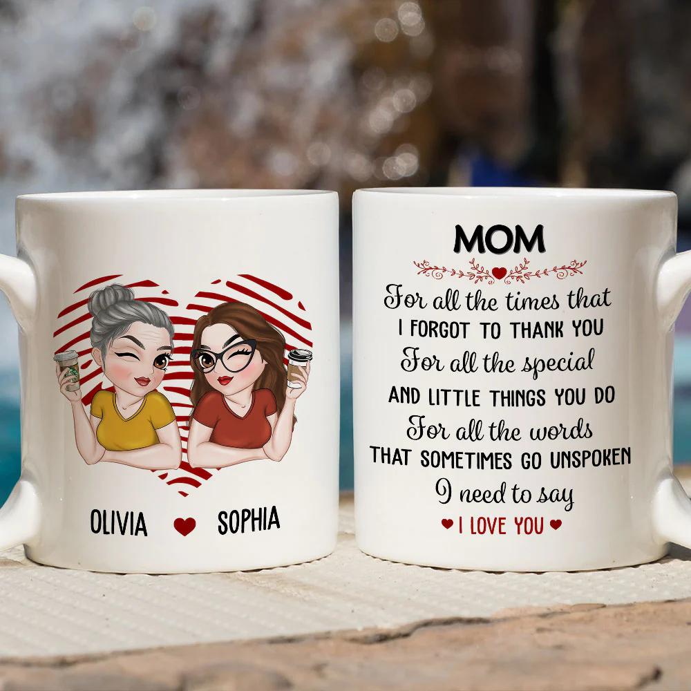 Your Love Means The World - Personalized Custom Coffee Mug - Image 3