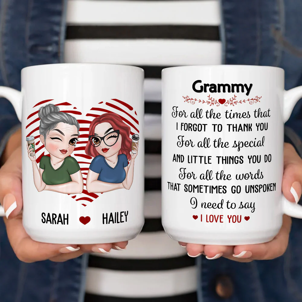 Your Love Means The World - Personalized Custom Coffee Mug - Image 4