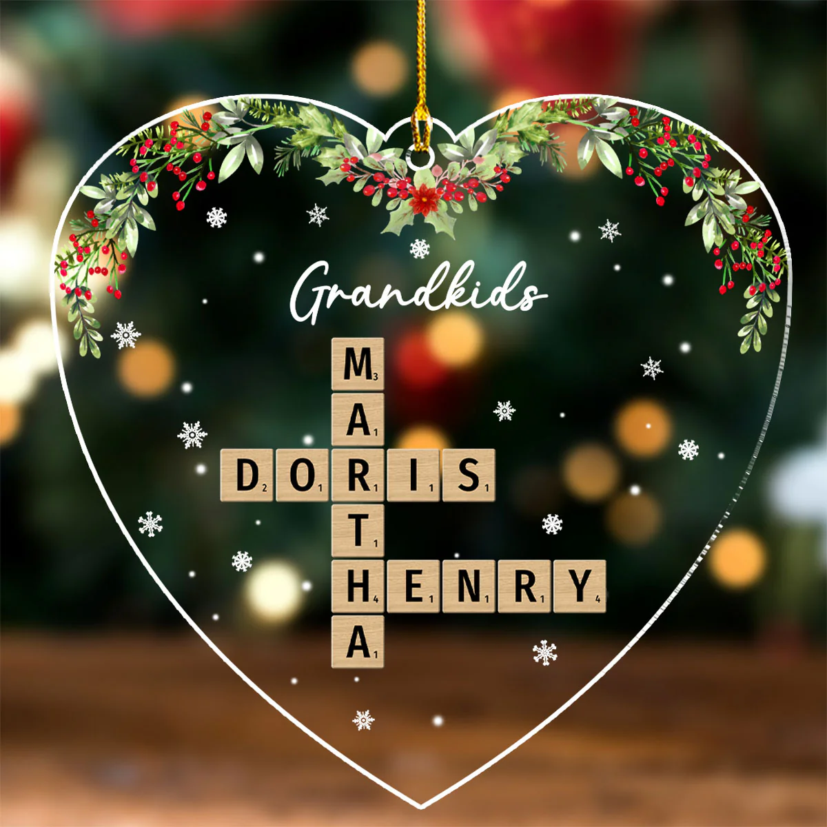 Your Love Melts My Heart - Personalized Custom Acrylic Ornament - Image 2