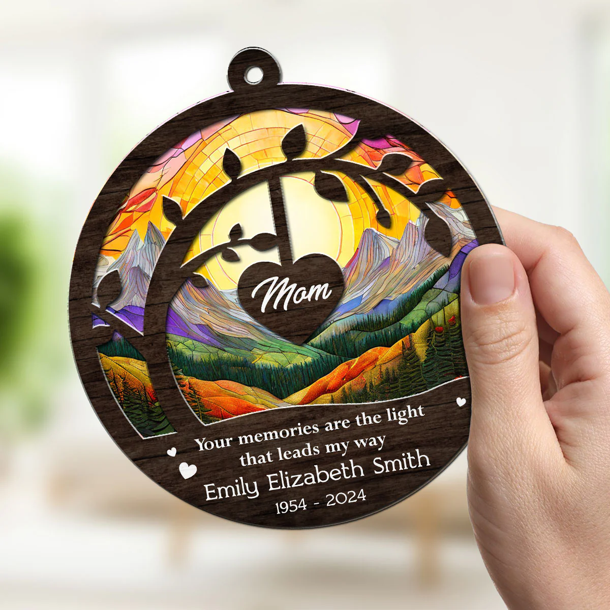 Your Memories Are The Light - Personalized Custom Suncatcher - Image 2