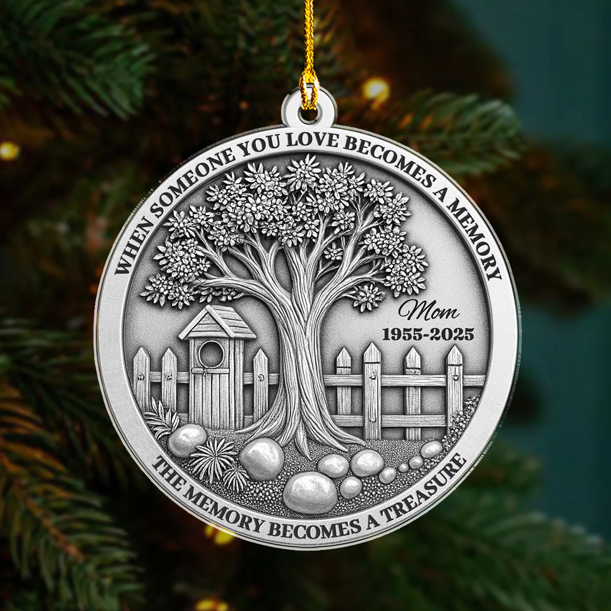 Your Memory Becomes My Treasure - Personalized Custom Acrylic Ornament - Image 6