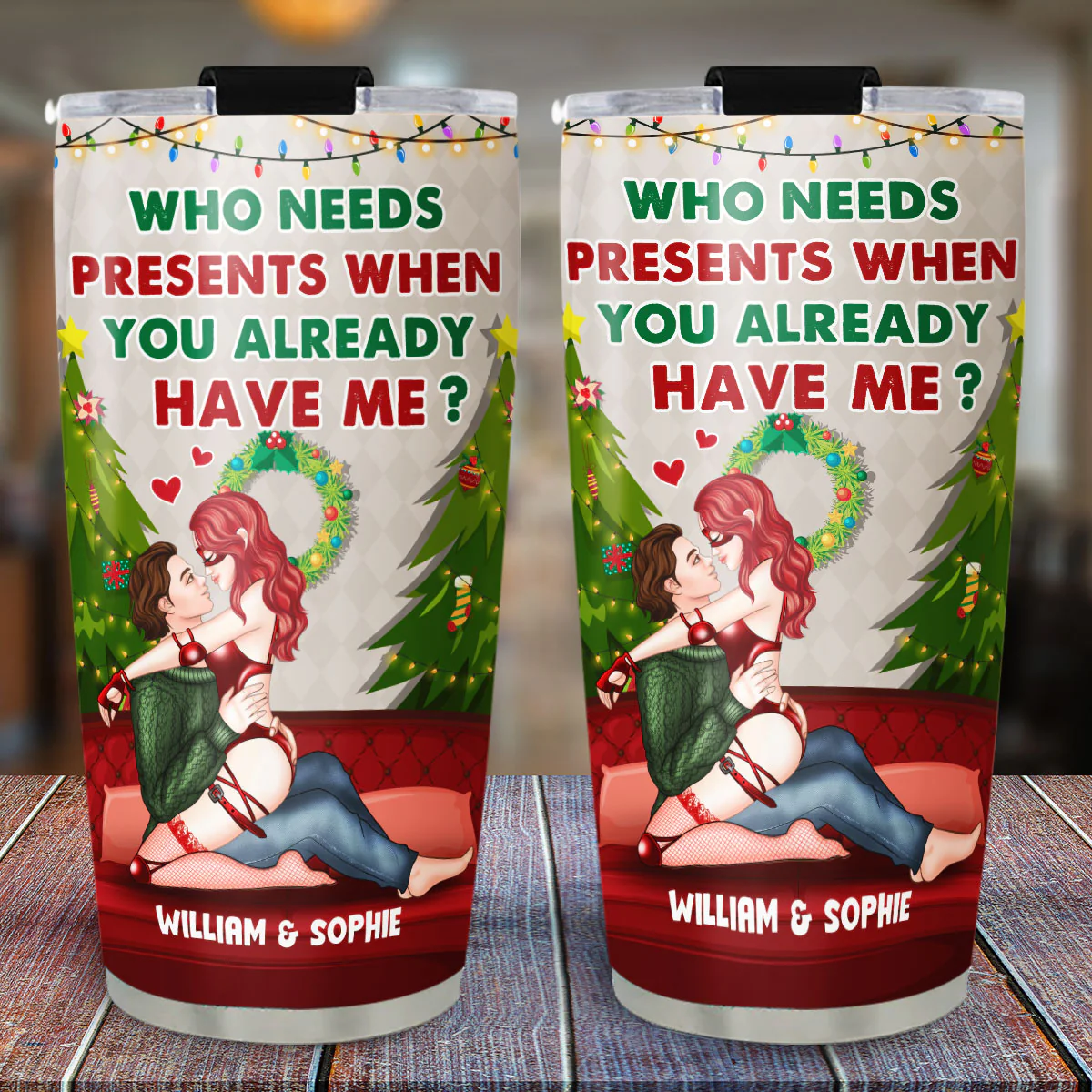 Your Present - Personalized Custom Tumbler - Image 2