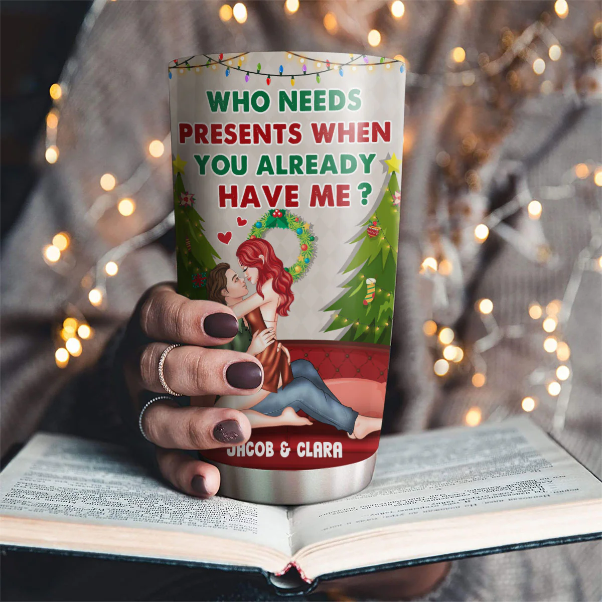 Your Present - Personalized Custom Tumbler - Image 3