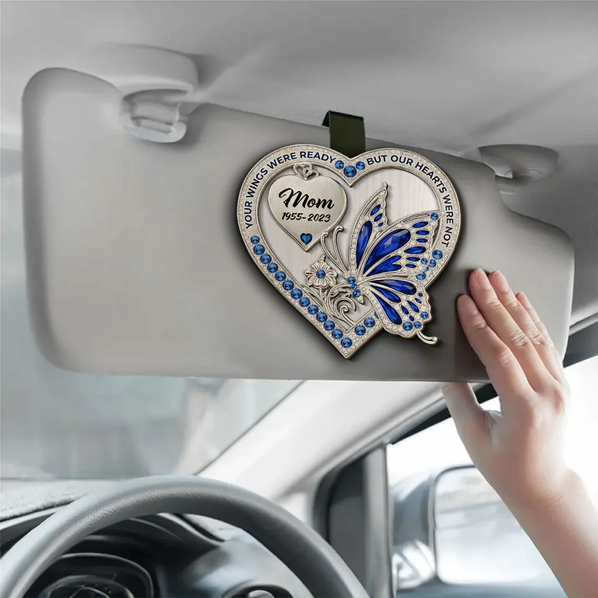 Your Wings - Personalized Custom Car Visor Clip - Image 2