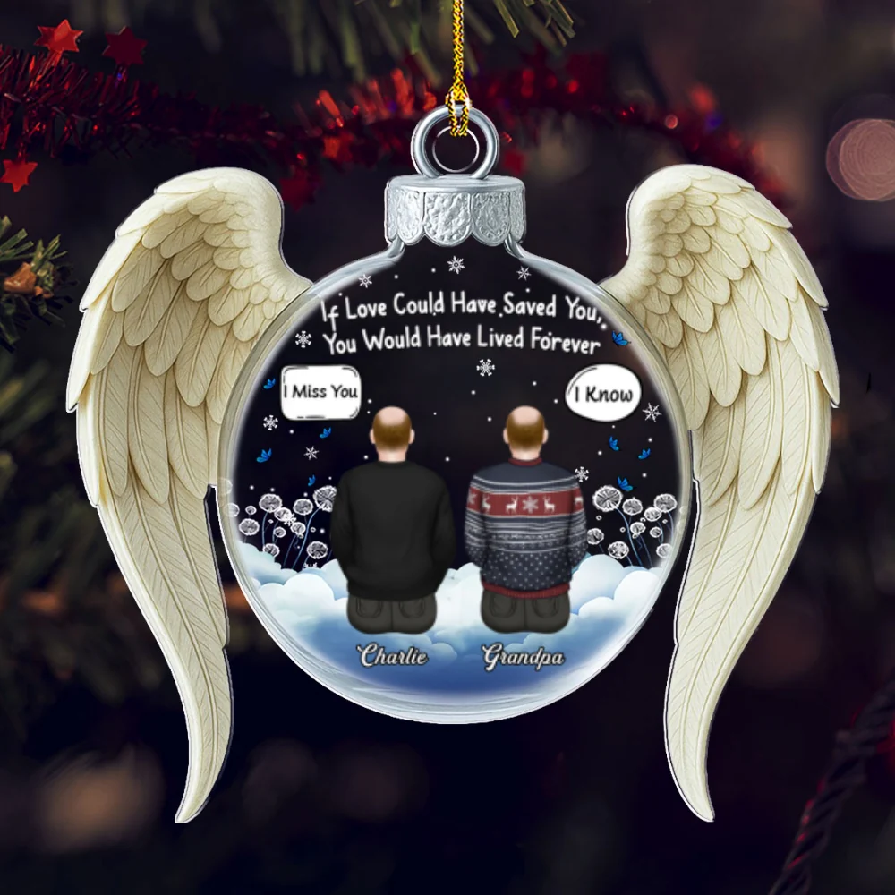 Your Wings Were Ready - Personalized Custom Acrylic Ornament - Image 7