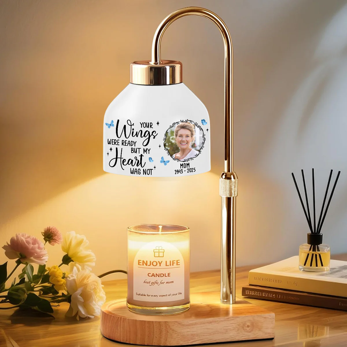 Your Wings Were Ready - Personalized Custom Candle Warmer Lamp - Image 2