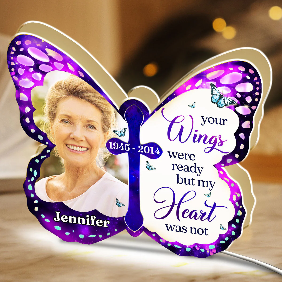 Your Wings Were Ready - Personalized Custom Light Box - Image 3