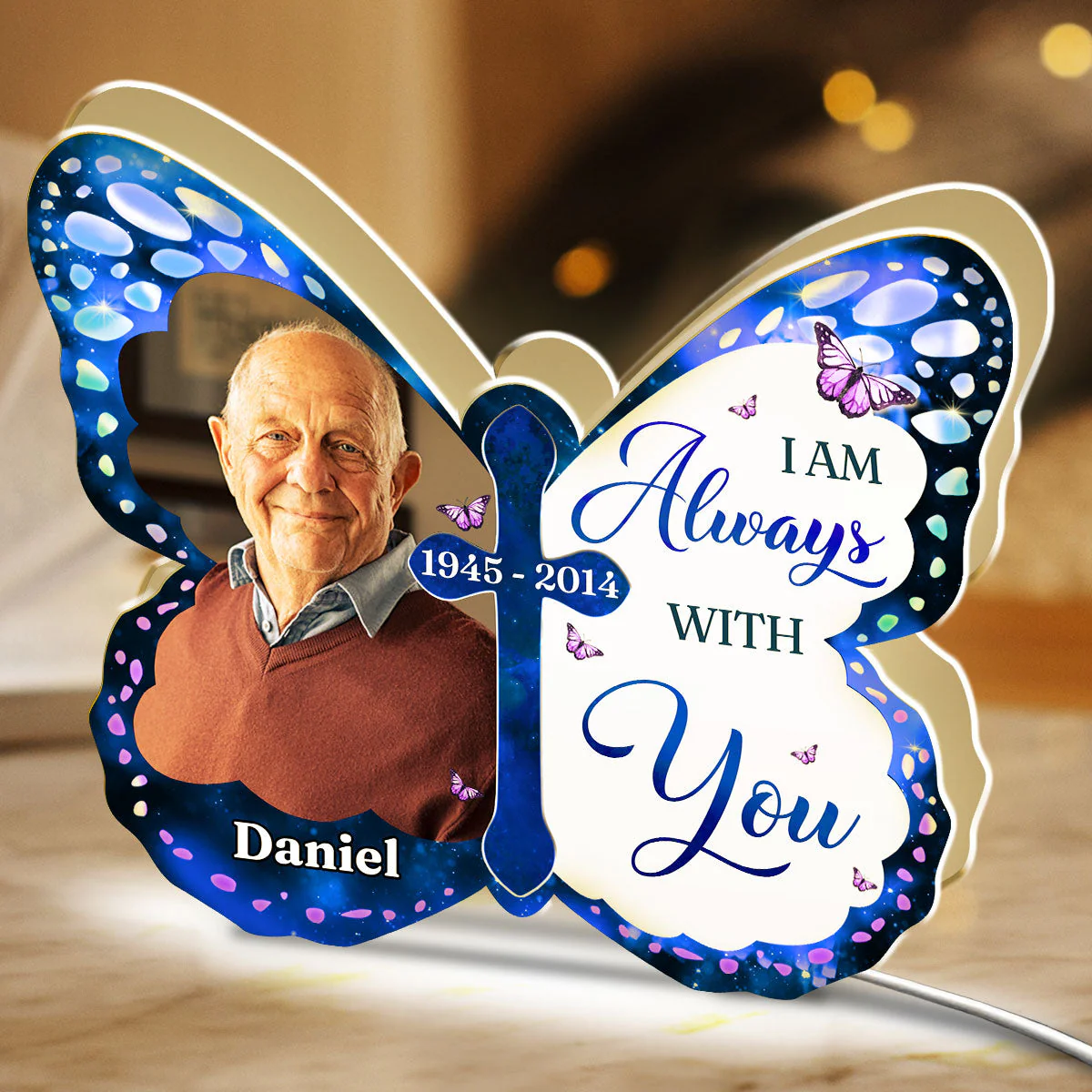 Your Wings Were Ready - Personalized Custom Light Box - Image 4