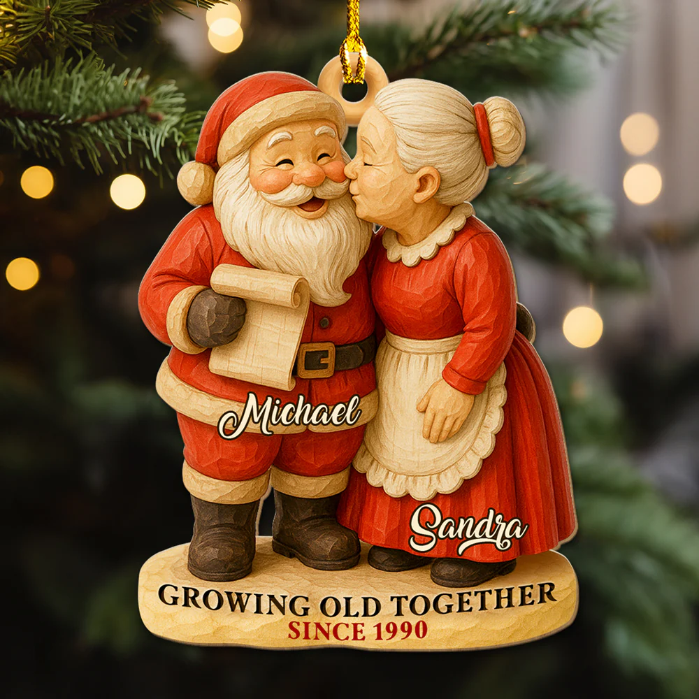 Your Work Made A Difference - Personalized Custom 3D Effect Wood Ornament