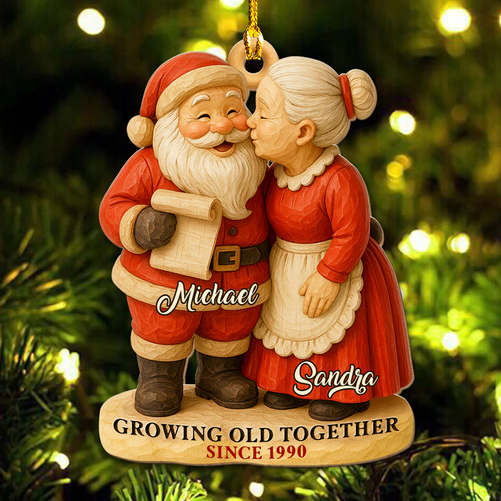 Your Work Made A Difference - Personalized Custom 3D Effect Wood Ornament - Image 5