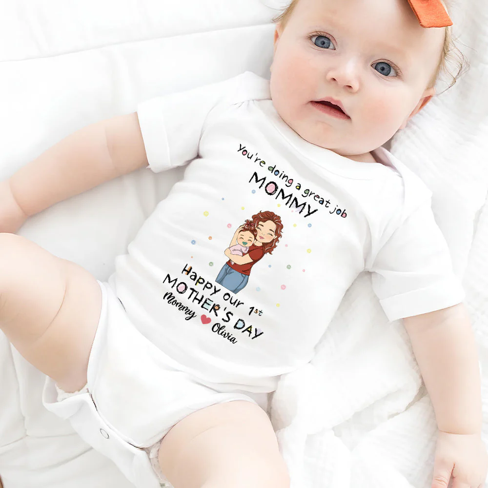 You're doing a Great Job - Personalized Custom Baby Onesie - Image 5